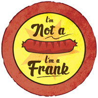 I'm not a weiner I'm a Frank T-Shirt Design